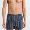Fancy Woven Boxers Warm Earth Stripe (074015) 1 Fancy Woven Boxers Warm Earth Stripe (074015) -Hanro fancy woven boxers warm earth stripe 074015