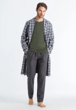 Jasper Robe Thyme Check (075211) 10 Jasper Robe Thyme Check (075211) -Hanro jasper robe thyme check 075211 2