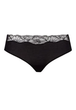 Lace Delight Midi Brief Black (071378) -Hanro lace delight midi brief black 071378 2