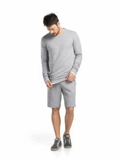 Leisure Sweater Grey Melange (075072) -Hanro leisure sweater grey melange 075072 3
