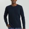 Living Shirts Long Sleeve Deep Navy (075053) -Hanro living shirts long sleeve deep navy 075053