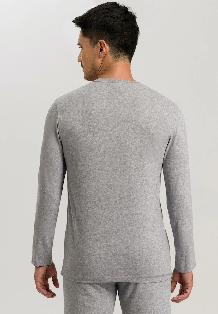 Living Shirts Long Sleeve Grey Melange (075053) 4 Living Shirts Long Sleeve Grey Melange (075053) - Afbeelding 2