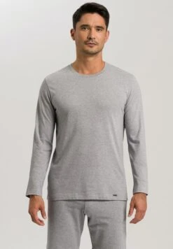 Living Shirts Long Sleeve Grey Melange (075053)