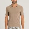 Loungy Summer Short Sleeve Shirt V-Neck Coin (075918) 2 Loungy Summer Short Sleeve Shirt V-Neck Coin (075918) -Hanro loungy summer short sleeve shirt v neck coin 07591