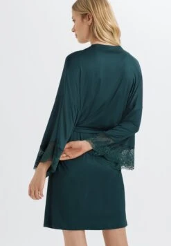 Lucy Kimono Deep Water (072958) -Hanro lucy kimono deep water 072958 1