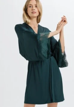 Lucy Kimono Deep Water (072958) -Hanro lucy kimono deep water 072958 2
