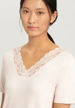 Moments Long Nightdress Chrystal Pink (077933) 7 Moments Long Nightdress Chrystal Pink (077933) -Hanro moments long nightdress chrystal pink 077933 2