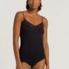 Moments Spaghetti Top V-Neck Black (071485) 2 Moments Spaghetti Top V-Neck Black (071485) -Hanro moments spaghetti top v neck black 071485