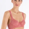Moments U/Wire Bra Mineral Red (071467) -Hanro moments u wire bra mineral red 071467