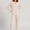Natural Comfort Long Pajama Almond (077966) -Hanro natural comfort long pajama almond 077966