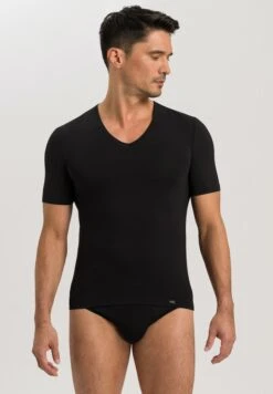 Natural Function Shirt V-Neck Black (073185)