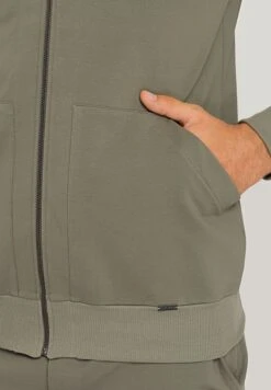 Natural Living Hoodie Jacket Antique Green (075957) 10 Natural Living Hoodie Jacket Antique Green (075957) -Hanro natural living hoodie jacket antique green 075957 3