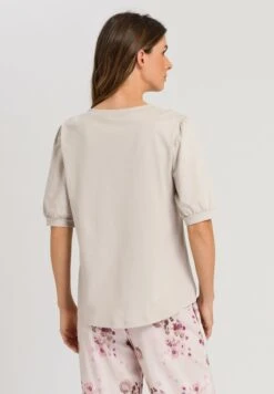 Natural Short Sleeve Shirt Sepia (078741) -Hanro natural short sleeve shirt sepia 078741 1