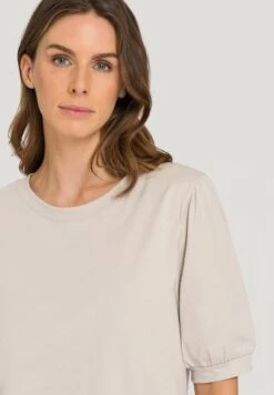 Natural Short Sleeve Shirt Sepia (078741) -Hanro natural short sleeve shirt sepia 078741 3