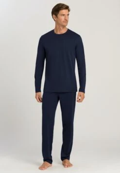 Night & Day Long Pants Black Iris (075435) -Hanro night day long pants black iris 075435 2