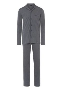 Night & Day Long Sleeve Pyjama Medium Melange (075587) -Hanro night day long sleeve pyjama medium melange 075587 3