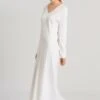 Pure Essence Long Sleeve Nightdress Off White (077947) 2 Pure Essence Long Sleeve Nightdress Off White (077947) -Hanro pure essence long sleeve nightdress off white 0779