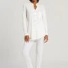 Pure Essence Pajama Off White (077949) -Hanro pure essence pajama off white 077949