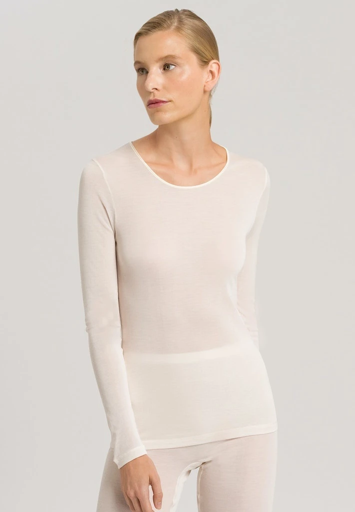 Pure Silk Long Sleeve Shirt Pale Cream (071719) 3 Pure Silk Long Sleeve Shirt Pale Cream (071719)