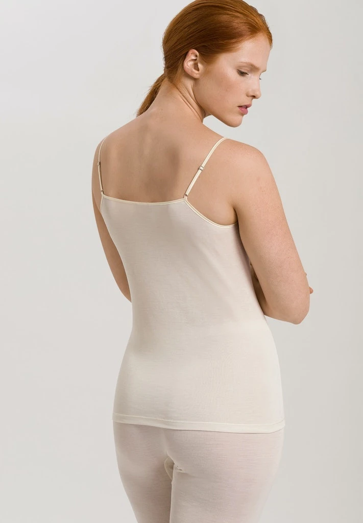 Pure Silk Spaghetti Top Pale Cream (071716) 4 Pure Silk Spaghetti Top Pale Cream (071716) - Afbeelding 2