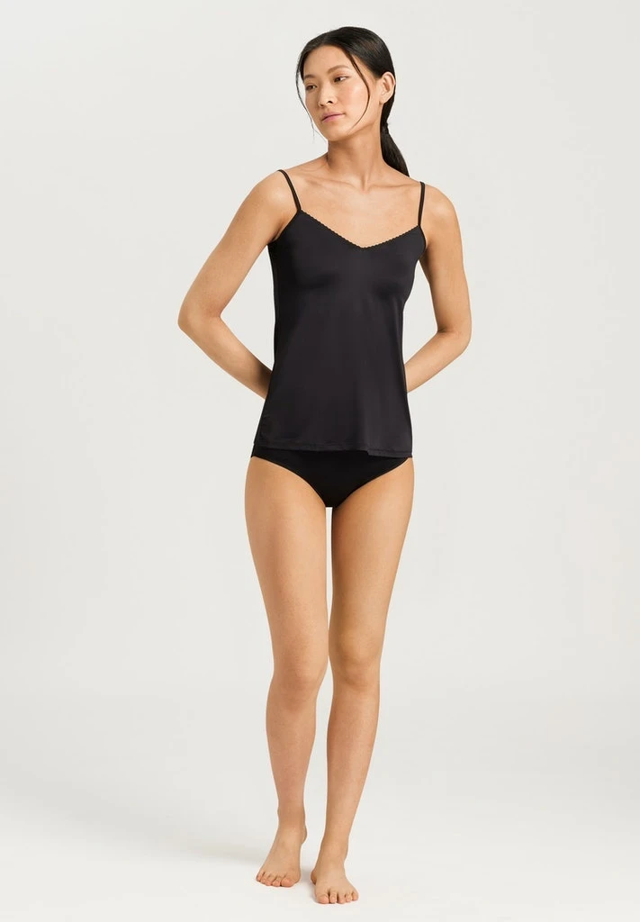 Satin Deluxe Spaghetti Top Black (071063) 5 Satin Deluxe Spaghetti Top Black (071063) - Afbeelding 3