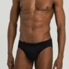 Sea Island Cotton Brief Black (073170) -Hanro sea island cotton brief black 073170