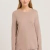 Sleep & Lounge Long Sleeve Shirt Mocha (077844)