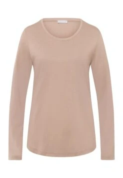 Sleep & Lounge Long Sleeve Shirt Mocha (077844) -Hanro sleep lounge long sleeve shirt mocha 077844 4