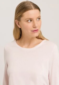 Sleep & Lounge Long Sleeve Shirt Pink Mauve (077844) -Hanro sleep lounge long sleeve shirt pink mauve 077844 3
