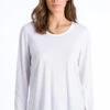 Sleep & Lounge Long Sleeve Shirt White (077844) 2 Sleep & Lounge Long Sleeve Shirt White (077844) -Hanro sleep lounge long sleeve shirt white 077844