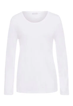Sleep & Lounge Long Sleeve Shirt White (077844) -Hanro sleep lounge long sleeve shirt white 077844 4