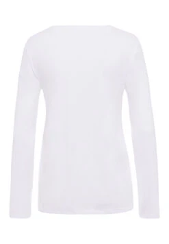Sleep & Lounge Long Sleeve Shirt White (077844) -Hanro sleep lounge long sleeve shirt white 077844 5