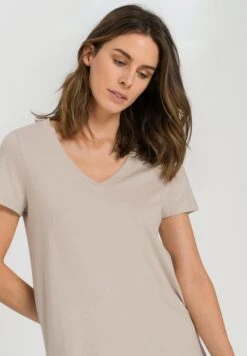 Sleep & Lounge Shirt Pumice (077876) -Hanro sleep lounge shirt pumice 077876 2