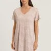 Sleep & Lounge Short Sleeve Nightdress Abstract Butterflies (077935) -Hanro sleep lounge short sleeve nightdress abstract butt