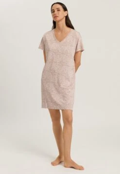 Sleep & Lounge Short Sleeve Nightdress Abstract Butterflies (077935) -Hanro sleep lounge short sleeve nightdress abstract butt 2