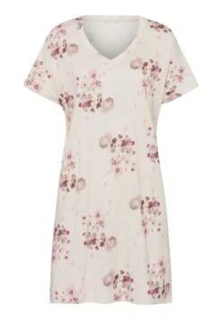 Sleep & Lounge Short Sleeve Nightdress Watery Blossoms (077935) -Hanro sleep lounge short sleeve nightdress watery blosso 4