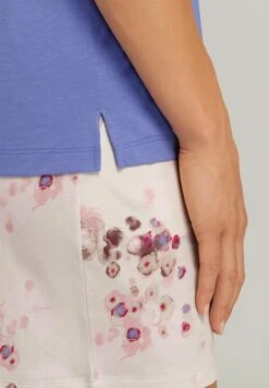 Sleep & Lounge Short Sleeve Shirt Gemstone Blue (077876) -Hanro sleep lounge short sleeve shirt gemstone blue 0778 4