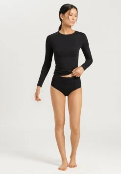 Soft Touch Long Sleeve Black (071259) -Hanro soft touch long sleeve black 071259 2