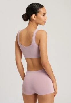 Hanro -Hanro touch feeling crop top crepe pink 071810 1