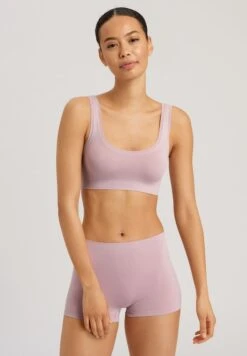 Hanro 18 Touch Feeling Crop Top Crepe Pink (071810)