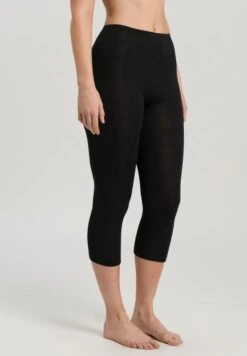 Woolen Silk Crop Legging Black (071419)