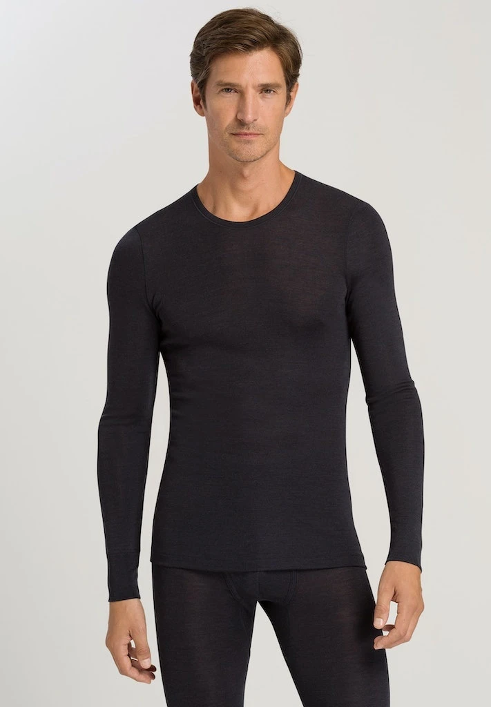 Woolen Silk Long Sleeve Anthracite (073402) 3 Woolen Silk Long Sleeve Anthracite (073402)