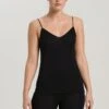 Woolen Silk Spaghetti Top Black (071415) 1 Woolen Silk Spaghetti Top Black (071415) -Hanro woolen silk spaghetti top black 071415