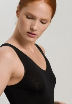 Woolen Silk Tank Top Black (071416) -Hanro woolen silk tank top black 071416 3