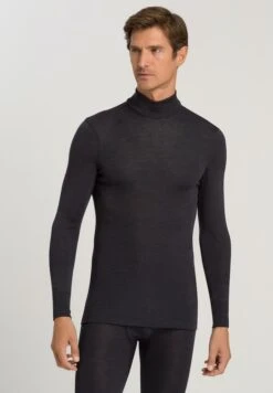 Woolen Silk Turtle Neck Anthracite (073403)