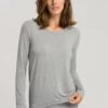 Yoga Long Sleeve Grit Melange (077996) -Hanro yoga long sleeve grit melange 077996